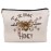 Lacosu Be Brave Honey Makeup Bag,Rustic Floral Bumblebee Cosmetic Makeup Bag for Women Girls,Bee Lovers Gifts Makeup Bag