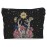 Lacosu Gothic Psychedelic Sun Evil Eyes Trippy Floral Makeup Bag,Mysterious Goth Hippy Butterfly Cosmetic Makeup Bag for Women Girls,Gifts for Gothic Lovers Women Girls Wife Girlfriend Lover