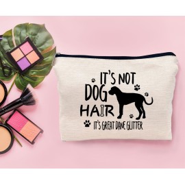 Lacosu It\'s Not Dog Hair It\'s Great Dane Glitter Makeup Bag,Funny Great Dane Cosmetic Makeup Bag for Dog Lovers Women Girls,Great Dane Mom Birthday Christmas Valentine\'s Day Gift Makeup Bag Lacosu It\'s Not Dog Hair It\'s Great Dane Glitter Makeup Bag,Funny Great Dane Cosmetic Makeup Bag for Dog Lovers Women Girls,Great Dane Mom Birthday Christmas Valentine\'s Day Gift Makeup Bag