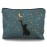 Likjad Cat Lover Gifts: Makeup Bag & Cosmetic Case for Women & Girls (Green Black Cat)