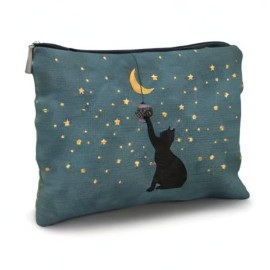 Likjad Cat Lover Gifts: Makeup Bag & Cosmetic Case for Women & Girls (Green Black Cat) Likjad Cat Lover Gifts: Makeup Bag & Cosmetic Case for Women & Girls (Green Black Cat)