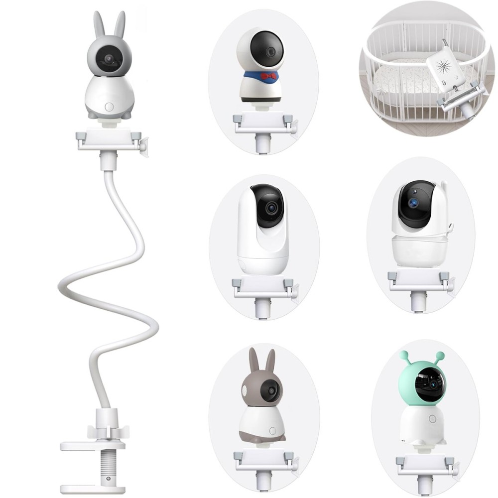 Baby Camera Mount Stand Compatible with BOIFUN/Momcozy /ieGeek/Comfyer-BM01/TECGUUD a Part Baby Monitor Flexible Baby Monitor Holder Shelf Baby Camera Stand More Safety(33.75 inch/Camera Not Included)