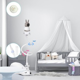 Baby Camera Mount Stand Compatible with BOIFUN/Momcozy /ieGeek/Comfyer-BM01/TECGUUD a Part Baby Monitor Flexible Baby Monitor Holder Shelf Baby Camera Stand More Safety(33.75 inch/Camera Not Included)