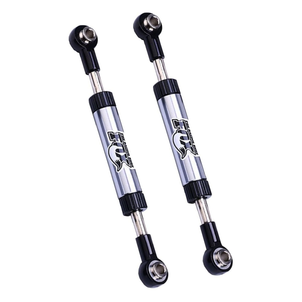 2Pcs RC Servo Linkage Steering Link Rod Metal Adjustable for WPL C14 Traxxas TRX4 Axial SCX10 RC4WD D90 Gen8 1/10 RC Crawler Car