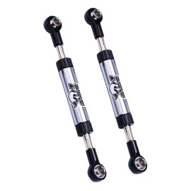 2Pcs RC Servo Linkage Steering Link Rod Metal Adjustable for WPL C14 Traxxas TRX4 Axial SCX10 RC4WD D90 Gen8 1/10 RC Crawler Car