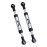 2Pcs RC Servo Linkage Steering Link Rod Metal Adjustable for WPL C14 Traxxas TRX4 Axial SCX10 RC4WD D90 Gen8 1/10 RC Crawler Car