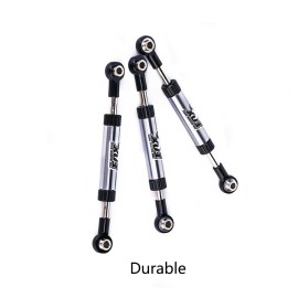 2Pcs RC Servo Linkage Steering Link Rod Metal Adjustable for WPL C14 Traxxas TRX4 Axial SCX10 RC4WD D90 Gen8 1/10 RC Crawler Car