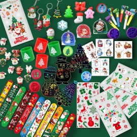 209PCS Christmas Party Favors for Kids, Christmas Stocking Stuffers Assortment Toys Bulk for Kids Christmas Gifts, Christmas Goodie Bag Stuffers School Classroom Rewards
