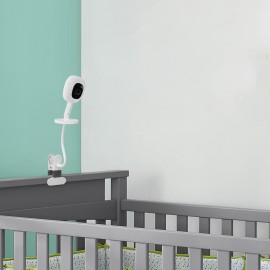 iTODOS Baby Monitor Mount Compatible with Nanit Pro Smart Baby Monitor & Flex Stand Baby Monitor, 8inches Flexible Arm Monitor Mount,Attach Your Baby Cam Wherever You Like-1pack