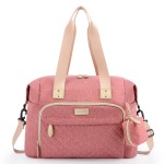 Tuwubi Diaper Bag Tote,Baby Diaper Bag with Pacifier Case Large Travel Diaper Tote Caddy for Mom and Dad Multifunction Large Baby Bag - Pink