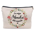 Ayxvt Abuela Gifts Makeup Bag, Abuela Gifts In Spanish Cosmetic Bag For Women, Abuela Gifts From Grandchildren, Best Grandma Gifts, Grandma Gifts From Grandson, Grandma Gifts From Grandchildren