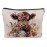 Ayxvt Highland Cow Gifts Makeup Bag, Western Highland Cow Gifts Cosmetic Bag For Women, Cow Print Stuff, Highland Cow Decor Cosmetic Bag For Women, Highland Cow Gifts