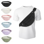 Frenou Large Fanny Pack For Women And Man Crossbody Bag Cross body Bag With Adjustable Strap For Travel Running Hiking Walking Workout Black