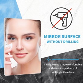 Shower Mirror Fogless Shaving with Razor Holder for Shower, Anti Fog Shower Mirror & includes 2 Razor Hooks & 2 Mirror Hooks, Easy Install & Unbreakable, Mirror for Shower Wall(Small 6.8x5.2in) Shower Mirror Fogless Shaving with Razor Holder for Shower, Anti Fog Shower Mirror & includes 2 Razor Hooks & 2 Mirror Hooks, Easy Install & Unbreakable, Mirror for Shower Wall(Small 6.8x5.2in)