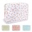 UIXIZQ Waterproof Large Floral Makeup Pouch,Nylon Travel Toiletry Storage Purse Preppy Cosmetic Bag for Women Girl,Large Capacity Makeup Organizer Zipper Pouch for Work(L White-Flowers)