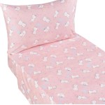 J-pinno Cats Kitty 100% Cotton 3 Pieces Cartoon Toddler Sheet Set for Kids Boys Girls, Flat Sheet Fitted Sheet and Pillowcase, Cozy Breathable Unisex Nursery School Crib Bedding Set (Kitty Cat)