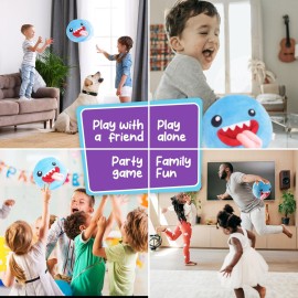 Wacky Pass - Toss, Dance & Do Funny Things | 47 Activities + 8 Music Tracks | Big Size | Outdoor/Indoor Fun Game | Gift Toy for Kids | for Ages 3, 4, 5, 6, 7, 8+,9,10 Year Old Girls & Boys (Blue)