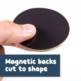 SPARK & WOW Wooden Magnets | Emotions | Magnets for Kids Ages 2+ | Open-Ended Play | Social Emotional Learning Activity