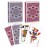Metsyth Playing Cards 2 Pack, Deck of Cards, Standard Poker Card Set,Fun Card Games for Adults,Easy Shuffle Unique Design Card for Pinochle,Bridge,Go Fish,Cartas(Pink/Purple)