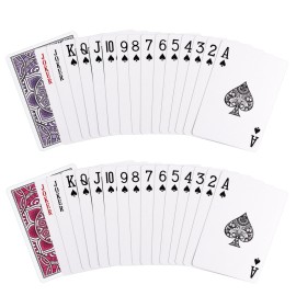 Metsyth Playing Cards 2 Pack, Deck of Cards, Standard Poker Card Set,Fun Card Games for Adults,Easy Shuffle Unique Design Card for Pinochle,Bridge,Go Fish,Cartas(Pink/Purple)
