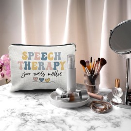 Nogrit Speech Therapy Gifts Makeup Bag,SLP Speech Pathologist Gifts, Speech Therapist Gift SLP Gifts for Speech Language Pathologist Small Cosmetic Makeup Bag for Purse Nogrit Speech Therapy Gifts Makeup Bag,SLP Speech Pathologist Gifts, Speech Therapist Gift SLP Gifts for Speech Language Pathologist Small Cosmetic Makeup Bag for Purse