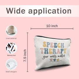 Nogrit Speech Therapy Gifts Makeup Bag,SLP Speech Pathologist Gifts, Speech Therapist Gift SLP Gifts for Speech Language Pathologist Small Cosmetic Makeup Bag for Purse Nogrit Speech Therapy Gifts Makeup Bag,SLP Speech Pathologist Gifts, Speech Therapist Gift SLP Gifts for Speech Language Pathologist Small Cosmetic Makeup Bag for Purse