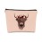 BARPERY Cow Gifts for Cow Lovers, Cow Gift Western Small MakeUp Bag,Pink Cosmetic Bag,Gifts for Women Colleague Friend Teen Girls Coworkers,Birthday Christmas Makeup Bag Organizer Gifts for Women