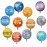 Hrhshw 12pcs 22inch Solar System Balloon, 3D Helium Foil Planet, Moon, Earth, Sun, Mercury, Mars, Venus, Jupiter, Saturn, Uranus, Neptune Balloon for Space Birthday Party