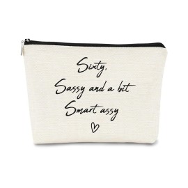 BARPERY 60th Birthday Gifts for Women Small Makeup Bag, Mom Gifts from Children Cosmetic Bag, 60th Birthday Gifts Makeup Bag Organizer,60 Year Old Gifts for Mom Grandma Aunt BARPERY 60th Birthday Gifts for Women Small Makeup Bag, Mom Gifts from Children Cosmetic Bag, 60th Birthday Gifts Makeup Bag Organizer,60 Year Old Gifts for Mom Grandma Aunt