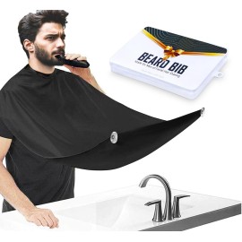 ztarraum Beard Bib Beard Apron, Beard GatherShaving and Trimming, Non-Stick Grooming Cloth with 2 Suction Cups, Best Gifts for Men,Valentine\'s Day Gift