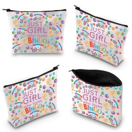 XYANFA Gamble Game Makeup Bag Gambling Game Player Lover Gift For Gambling Lovers Themed Zipper Pouch (WHO LOVES BNNGGO)