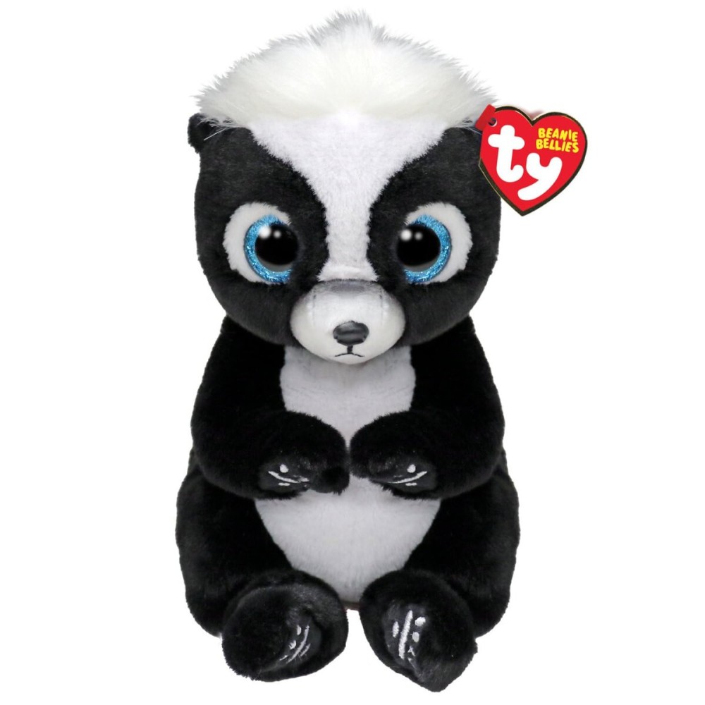 TY Beanie Bellie RUKUS - Black and White Skunk - 6