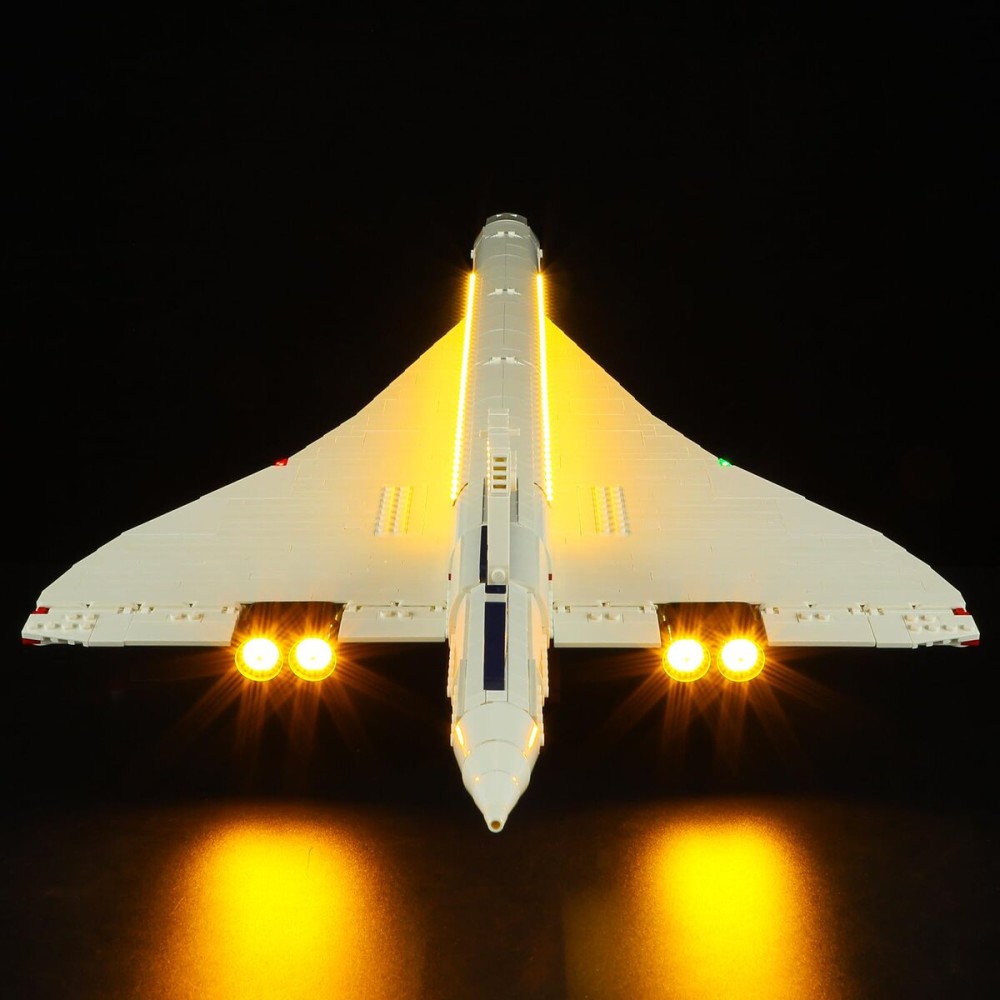 BRIKSMAX Lighting Kit for Concorde - Compatible with Lego 10318 - No Lego Set Included