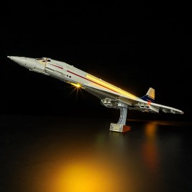 BRIKSMAX Lighting Kit for Concorde - Compatible with Lego 10318 - No Lego Set Included