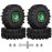 HobbyPark Soft Rubber 1/10 RC Crawler 1.9 Mud Slingers Tires 4.7inch 120mm and 1.9 Beadlocks Wheels Set for Scale RC4WD Axial SCX10 TRX4 Redcat Gen 8 Good Grip w/Foams (Green & Black Rims)