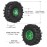 HobbyPark Soft Rubber 1/10 RC Crawler 1.9 Mud Slingers Tires 4.7inch 120mm and 1.9 Beadlocks Wheels Set for Scale RC4WD Axial SCX10 TRX4 Redcat Gen 8 Good Grip w/Foams (Green & Black Rims)