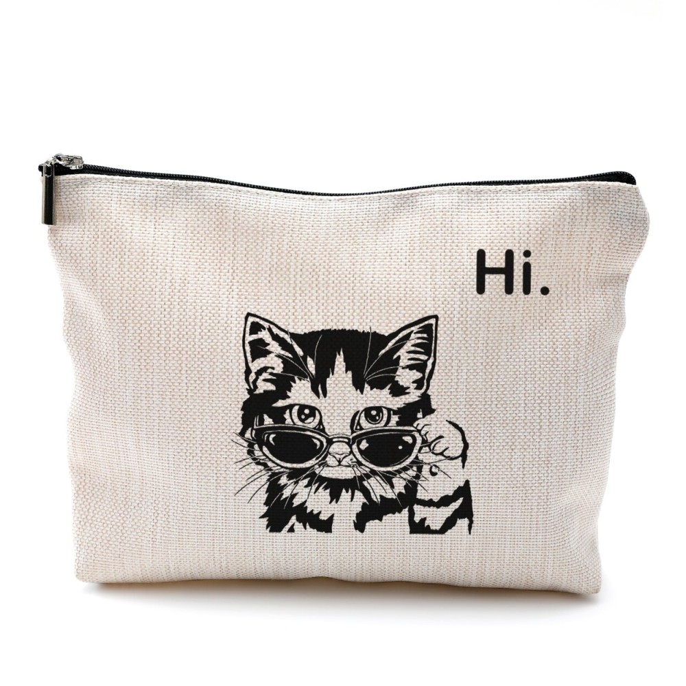 QGFM Cat Gifts for Women,Cat Makeup Bag With Zipper, Birthday Gifts Makeup Bag for Women QGFM Cat Gifts for Women,Cat Makeup Bag With Zipper, Birthday Gifts Makeup Bag for Women
