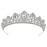 Samky Bride\'s Crystal Wedding Tiara Crown Bridal Rhinestone Headpiece Hair Accessories