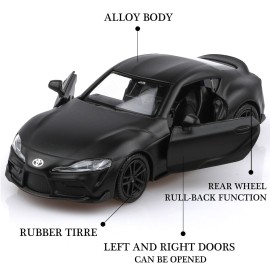 TOKAXI 1/36 Scale 2020 Toyota Supra Diecast Cars Models,Pull Back Toyota Toy Car,Cars Gifts for Boys GirlsBlack