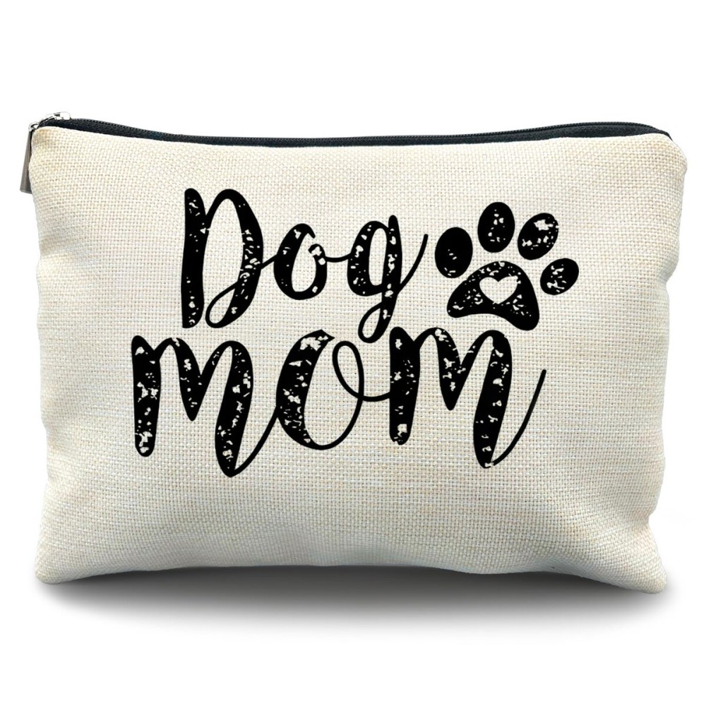 Likjad Dog Mom Gifts - Makeup Bag for Dog Lovers, Cosmetic Bag for Women