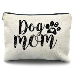 Likjad Dog Mom Gifts - Makeup Bag for Dog Lovers, Cosmetic Bag for Women