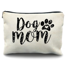 Likjad Dog Mom Gifts - Makeup Bag for Dog Lovers, Cosmetic Bag for Women