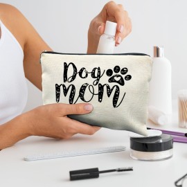 Likjad Dog Mom Gifts - Makeup Bag for Dog Lovers, Cosmetic Bag for Women