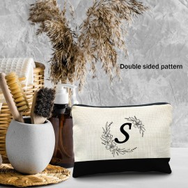 Likjad Bride Bridesmaid Cosmetic bag,personalized makeup bag,Initial Monogram Personalized makeup bag,bridesmaid gifts,personalized gifts,make up bag,monogrammed gifts for womenS