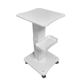 FUMOLEER Esthetician Cart, 3 Tier Beauty Rolling Trolley with Rotation Wheels, Aluminum Alloy Tray Rolling Cart for Hair Salon, Spa Salon Beauty Machine Storage