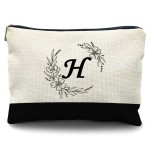 Likjad Bride Bridesmaid Cosmetic bag,personalized makeup bag,Initial Monogram Personalized makeup bag,bridesmaid gifts,personalized gifts,make up bag,monogrammed gifts for womenH