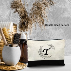 Likjad Bride Bridesmaid Cosmetic bag,personalized makeup bag,Initial Monogram Personalized makeup bag,bridesmaid gifts,personalized gifts,make up bag,monogrammed gifts for womenT Likjad Bride Bridesmaid Cosmetic bag,personalized makeup bag,Initial Monogram Personalized makeup bag,bridesmaid gifts,personalized gifts,make up bag,monogrammed gifts for womenT