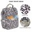 Leopard Diaper Bag Backpack for Baby Girls Boys, Large Capacity Multifunction Waterproof Maternity Mom Nappy Bags with Stroller Straps