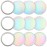 Qunclay 12 Pcs 2. 76\'\' Compact Mirror Bulk Mini Pocket Mirror Holographic Iridescent Small Round Makeup Glass for Purse Women Teacher Girls Coworker Friends Gifts Party Supply Travel Daily