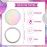 Qunclay 12 Pcs 2. 76\'\' Compact Mirror Bulk Mini Pocket Mirror Holographic Iridescent Small Round Makeup Glass for Purse Women Teacher Girls Coworker Friends Gifts Party Supply Travel Daily
